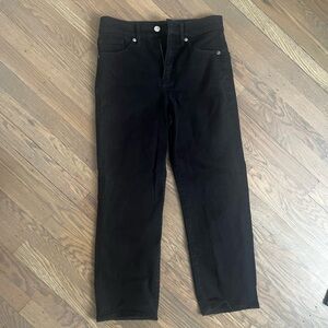 Express Black Ankle Jeans
